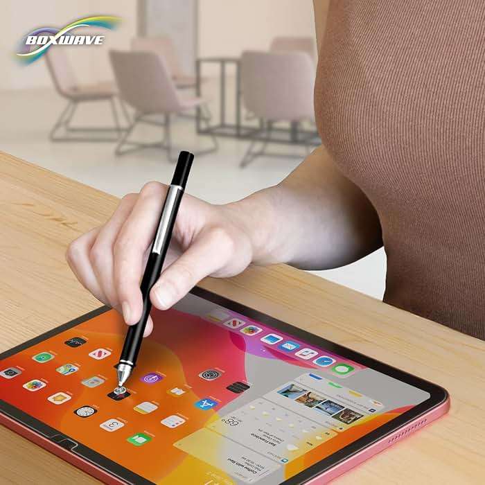 BoxWave Stylus Pen Compatible with Simbans PicassoTab X (10.1 in) - FineTouch Capacitive Stylus, Super Precise Stylus Pen - Jet Black - Image 8