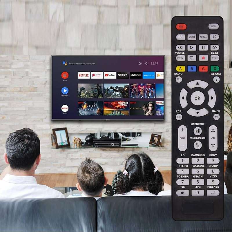 Universal TV Remote for Sanyo, Philips, Toshiba, Hitachi, Insignia, Samsung, LG, Sony, Sharp, Vizio, JVC, TCL, Hisense, Vestel, Seiki, Magnavox, Haier, Panasonic, Backlit Universal Remote Control - Image 7