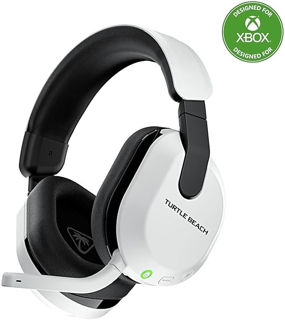 Turtle Beach Stealth 600 Wireless Multiplatform Amplified Gaming Headset for Xbox Series X|S, Xbox One, PC, PS5, PS4, & Mobile – Bluetooth, 80-Hr Battery, Noise-Cancelling Mic – White - Product Image