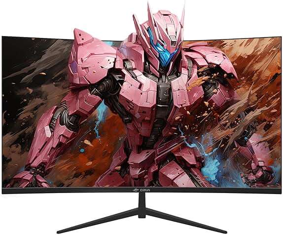 CRUA 32Inch Curved Gaming Monitor, FHD(1920 * 1080P) VA Screen 165Hz/200Hz, 1800R VA Screen, 120% sRGB, Computer Monitor that Support AMD Freesync, HDMI, DP, Wall Mountable Installs-Black - Image 2