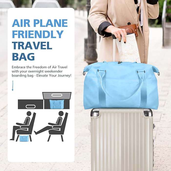Travel Duffle, Waterproof Weekender Carry On Tote for Women, Travel Essentials Sport Gym for Men, Hospital Bag for Labor and Delivery, Overnight Luggage With Trolley Sleeve - Image 2