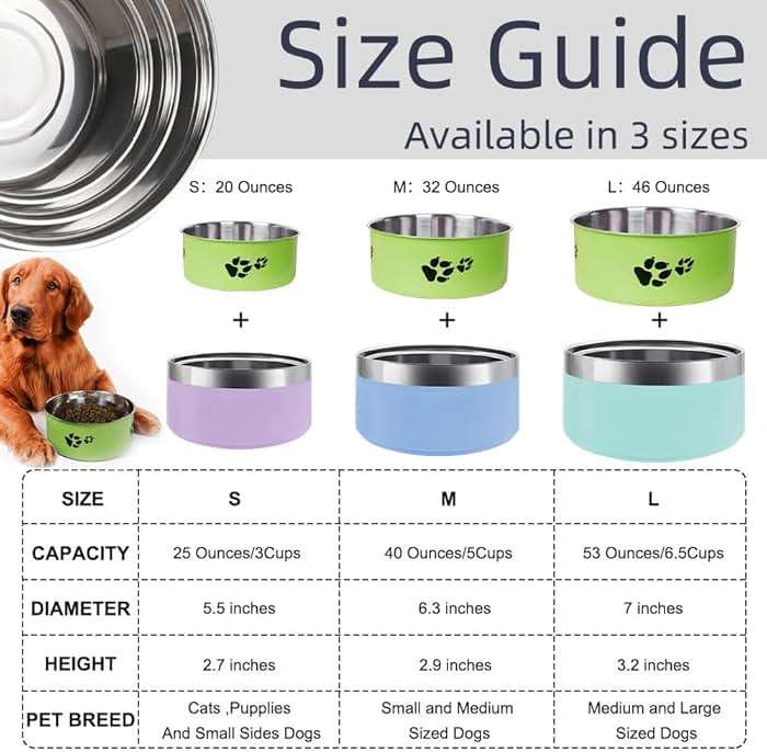 Personalized Dog Cat Bowl with Name Pattern,Laser Engraved Stainless Steel Pet Bowl Anti-Slip for Water Food,with 1 Non Customized Green Bowl (Purple, 25 oz) - Image 5