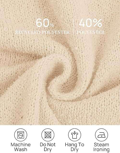 NENONA Women's Summer Sleeveless Sweater Lounge Sets Casual Loose Fit Tunic Tops and Shorts 2 Piece Beach Vacation Outfits - Image 5