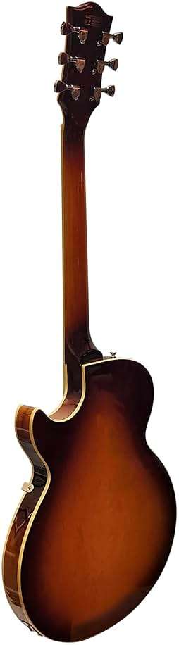 IYV-IJZ-300A TSB Jazz Solid hollow-Body Electric Guitar, Tobacco Sunburst - Image 5