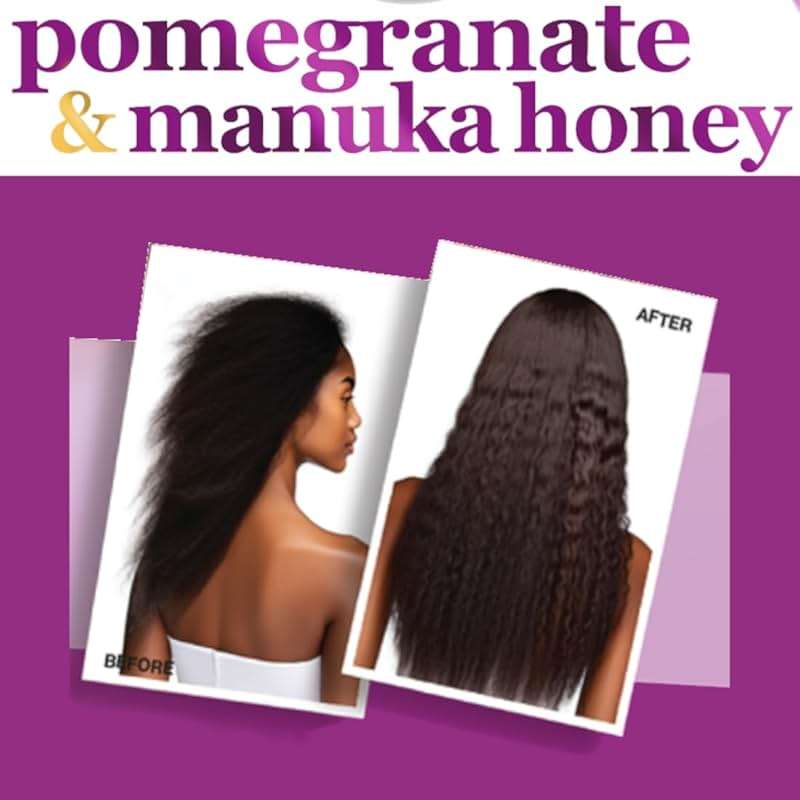 Difeel Pomegranate & Manuka Honey Shampoo & Conditioner 4-PC Set - Includes 33.8oz Shampoo, 33.8oz Conditioner, 8oz Leave in Spray and 7.1oz Hair Oil - Image 3