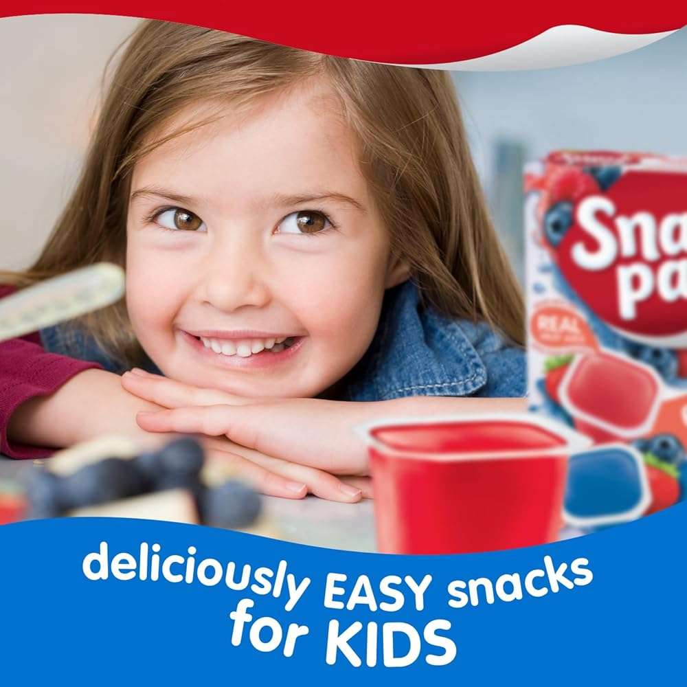 Snack Pack Strawberry and Berry Blue Flavored Juicy Gels Cups, 3.25 oz., 12-Count Family Pack - Image 6