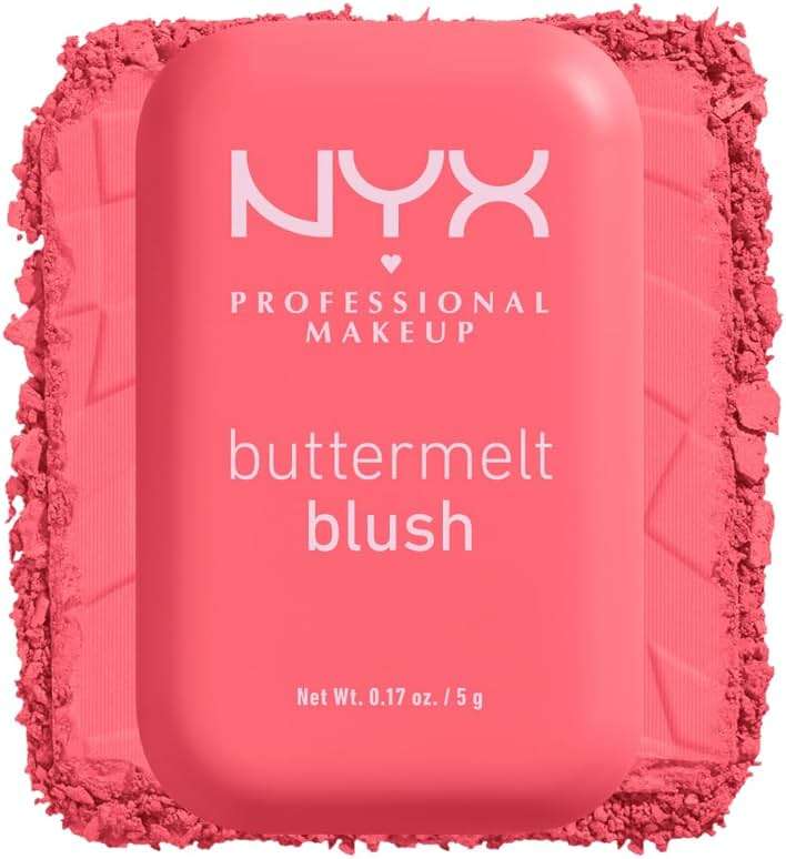NYX PROFESSIONAL MAKEUP Buttermelt Powder Blush, Fade and Transfer-Resistant Blush, Up to 12HR Make Up Wear, Vegan Formula - U Know Butta - Image 11