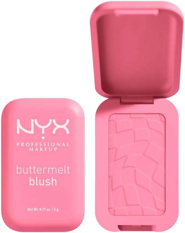 NYX PROFESSIONAL MAKEUP Buttermelt Powder Blush, Fade and Transfer-Resistant Blush, Up to 12HR Make Up Wear, Vegan Formula - Butta Together - Image 1