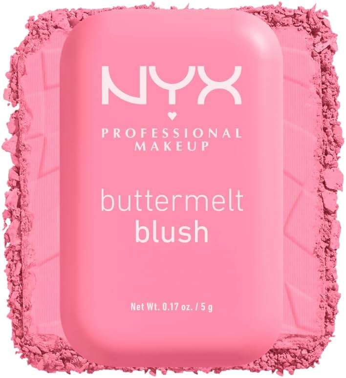 NYX PROFESSIONAL MAKEUP Buttermelt Powder Blush, Fade and Transfer-Resistant Blush, Up to 12HR Make Up Wear, Vegan Formula - Butta Together - Image 12