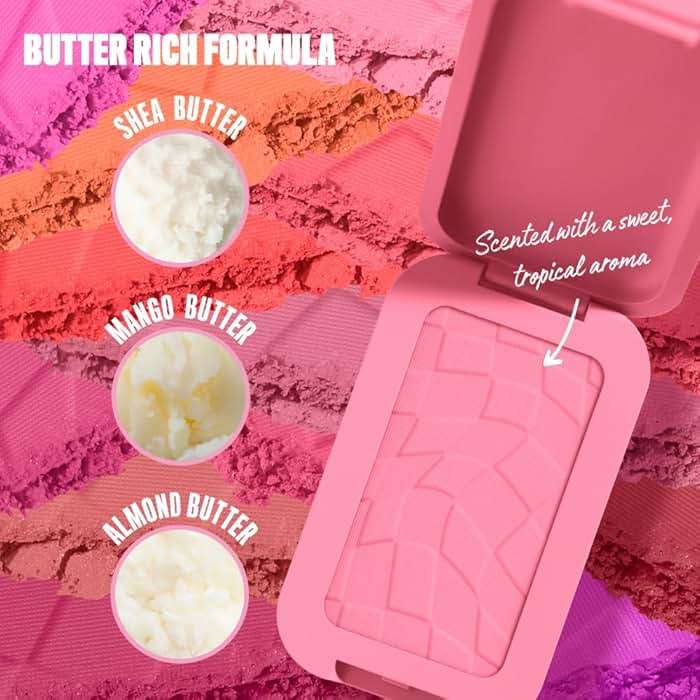 NYX PROFESSIONAL MAKEUP Buttermelt Powder Blush, Fade and Transfer-Resistant Blush, Up to 12HR Make Up Wear, Vegan Formula - Butta Together - Image 3