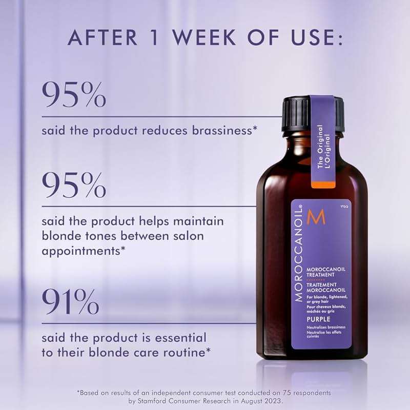 Moroccanoil Treatment Purple Hair Oil for Blonde Hair - Image 2