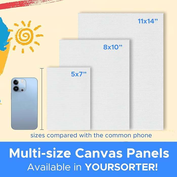 54 Pack 5x7 Inch Canvas Boards for Painting Bulk, Kids Art Novices Blank Painting Canvases, Gesso Primed Acid-Free 100% Cotton Canvas Panels for Acrylic Oil Watercolor Tempera Paint - Image 5