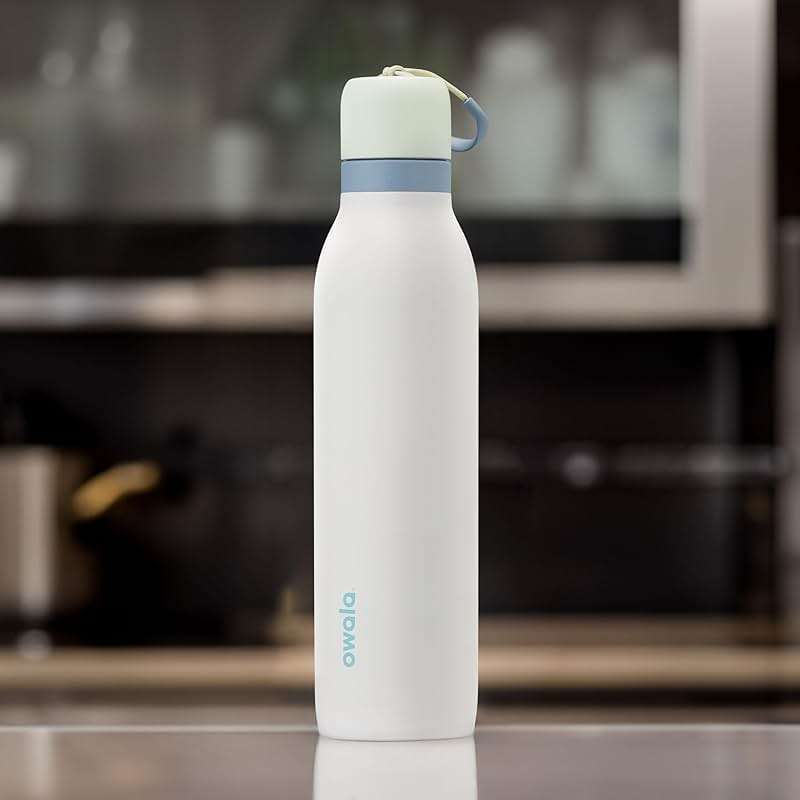 Owala FreeSip Twist Insulated Stainless Steel Water Bottle with Straw for Sports and Travel, BPA-Free, 24-oz, Green/White (Iced Breeze) - Image 2