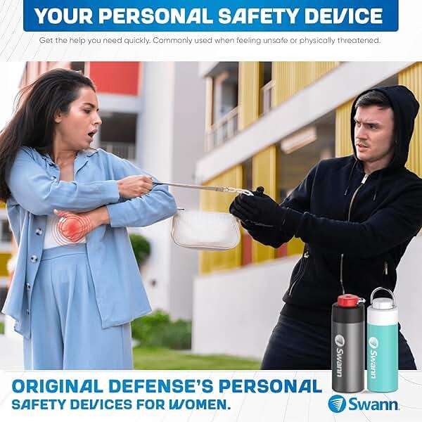 Swann ActiveResponse Mobile Personal Safety Alarm - 110dB Loud Emergency Siren with SMS Alerts & Mobile Connectivity, Long Battery Life, Smart SOS Safety Alarm, Key Chain, MPRS - Image 7