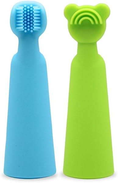 oogiebear Baby Finger Brush & Tongue Scraper - Gentle Oral Care, Soft Silicone, BPA-Free, for Infants & Toddlers - Image 6