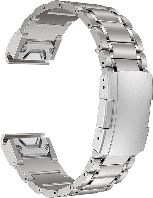 synsing Titanium 22mm Band Compatible for Fenix 8 47mm/E 47mm/7/6 Pro/5 Plus/EPIX 2/Forerunner 965 955, 26mm Metal Quick Release WatchBand for Fenix 8 51mm/Enduro 3 51mm/7X Pro Sapphire Solor/6X Pro - Product Image