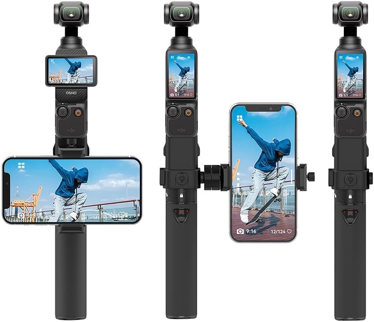 Smatree Portable Osmo Pocket 4/3 Power Stick (Power Bank) Compatible for DJI Osmo Pocket 4/3, Handheld Smartphone Holder Mount Bracket Only for DJI Osmo Pocket 4/3 Camera - Product Image