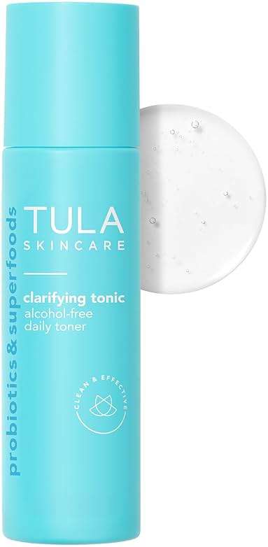 TULA Skin Care Clarifying Tonic Daily Toner - Face Toner to Gently Exfoliate and Tighten Pores, Contains Witch Hazel and Niacinamide, 5.07 Fl Oz. - Image 1