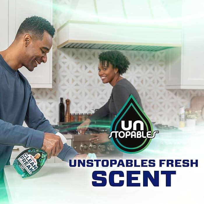 Mr. Clean Clean Freak Multi Surface Cleaning Spray, Deep Cleaning Mist Starter Kit and Refill Bundle, Unstopables Fresh Scent, 64 fl oz - Image 7