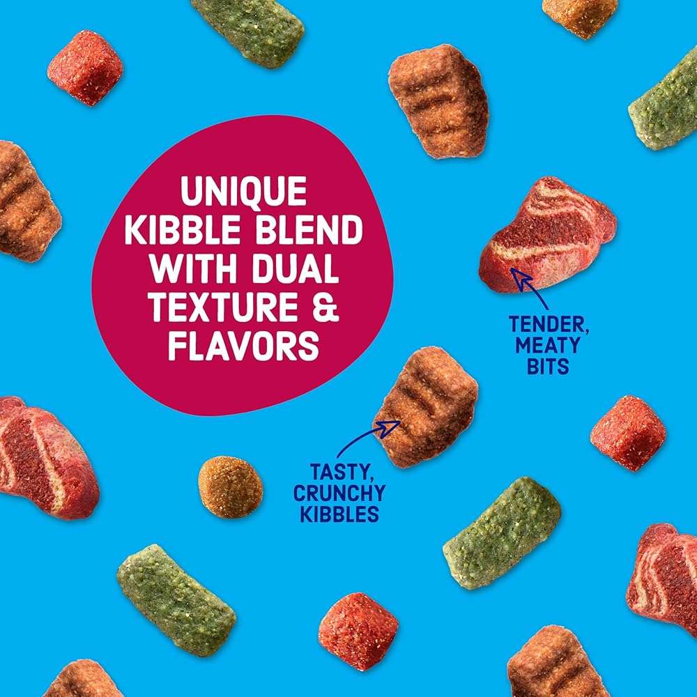 Kibbles 'n Bits Bistro Dry Dog Food, Oven Roasted Beef, Spring Vegetable & Apple Flavors for Adult Dogs, 45 lb. Bag - Image 5