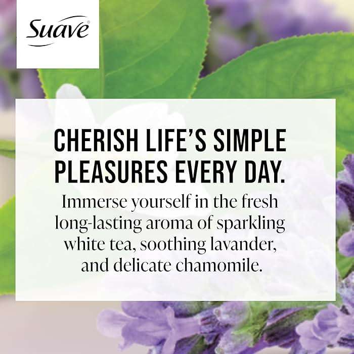 Suave Body Wash Variety 2-Pack, Ocean Breeze + White Tea & Lavender – Gentle Body Washes with Fresh Blend Oil Essence, 18 Oz Ea - Image 4