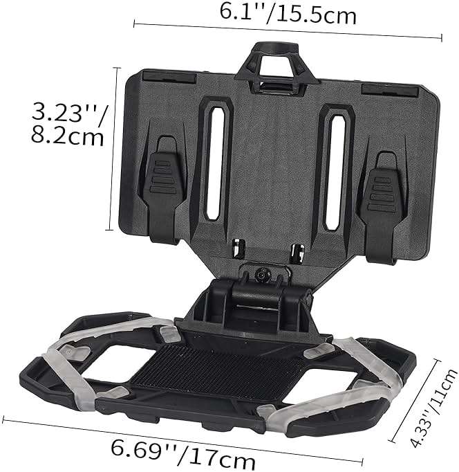 SIVIGEAR Tactical Molle Phone Holder for Plate Carrier Vest, Quick Release & Adjustable Phone Mount, Compatible with 4.7-6.7 inch Smart Phones, Durable Tactical Accessories for Outdoor Enthusiasts - Image 2