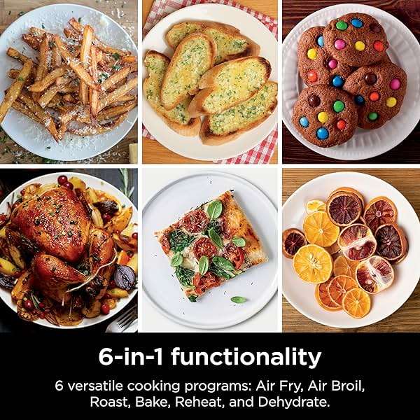 Ninja Air Fryer, 10QT DoubleStack XL 2-Basket, Compact Design, Cooks 5lb Whole Chicken, Feeds Up to 8 People, 6-in-1 Air Fryer, Roast, Bake & More, Easy to Clean, Dishwasher Safe Parts, Grey, SL401 - Image 10