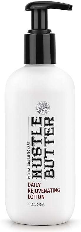 Hustle Butter Tattoo Aftercare - Daily Moisturizing Lotion - Naturally Derived Vegan Cruelty Free - Everyday All Over Use for Tattoos - 9 fl oz - Image 1
