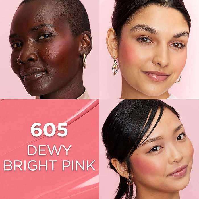 L'Oreal Paris True Match Lumi Le Liquid Blush, Intense Lightweight Blush Formula With Liquid Pigments, Dewy Bright Pink, 0.33 Fl Oz - Image 3