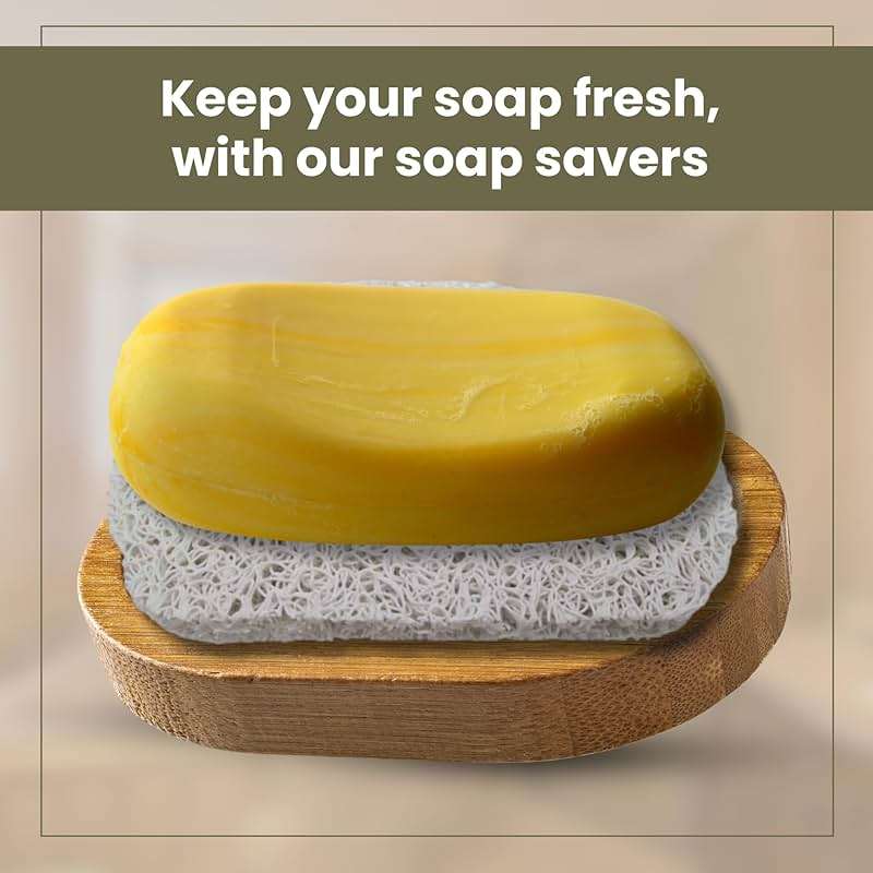 Gadgetime USA Soap Saver Pad - 6 Pack Soap Holder for Kitchen & Bathroom Use - Durable Non Slip Soap Dish, Shampoo Bar & Dish Soap - Large Size & Easy to Wash - Perfect for Travel - Self Draining - Image 3