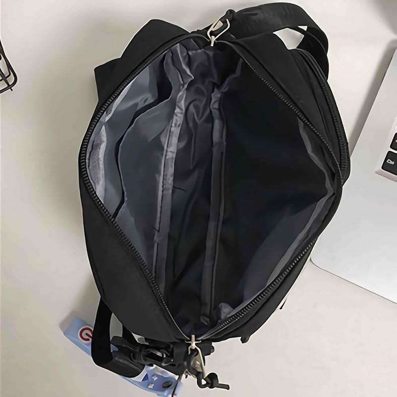 Lefe Liee Black Crossbody Bag for Men - Cute Small Messenger Sling Shoulder Bag - Men's Gift - Image 7