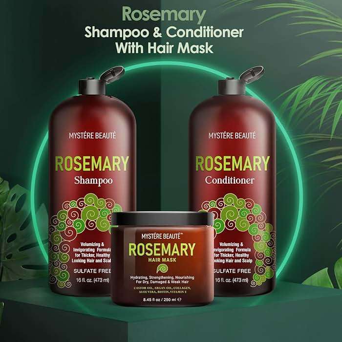 Rosemary Shampoo, Gifts for Women, Unique Gifts for Women, Best Friend Birthday Gifts, Funny Birthday Gifts for Women,Friendship Gifts for Women Friends, Rosemary Shampoo and Conditioner & Hair Mask - Image 3