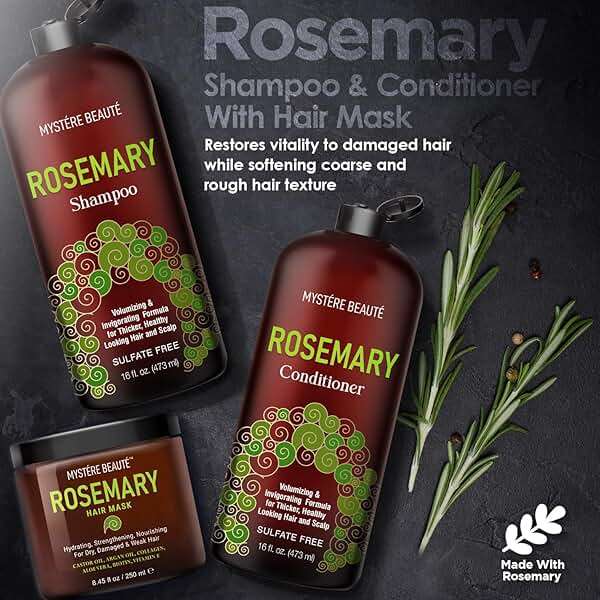 Rosemary Shampoo, Gifts for Women, Unique Gifts for Women, Best Friend Birthday Gifts, Funny Birthday Gifts for Women,Friendship Gifts for Women Friends, Rosemary Shampoo and Conditioner & Hair Mask - Image 5