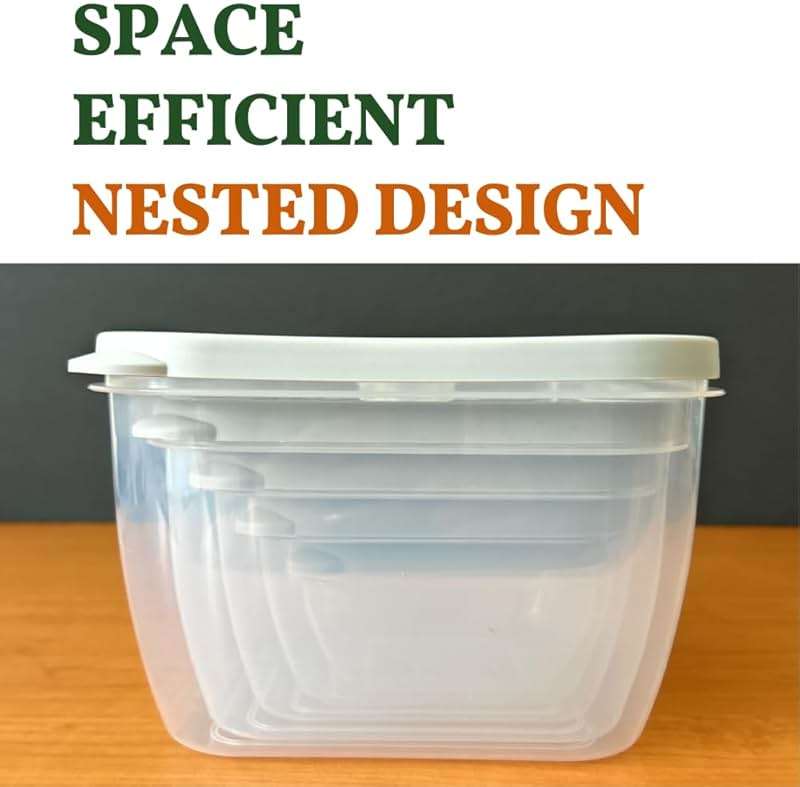 GODAGE 10-Piece Food Storage Containers with Vented Lids, Airtight and BPA Free, Stackable, Microwave, Freezer, and Dishwasher Safe (Gray) - Image 6