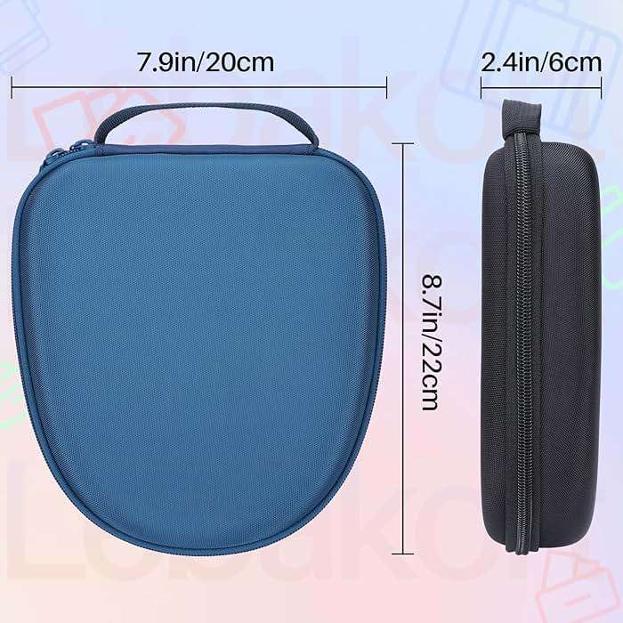 Lebakort Headphone Case Compatible with KVIDIO/TOZO/BERIBES/JLab/Raycon Over-Ear Headphones, Universal Portable Travel Organizer (Black Case) - Image 8