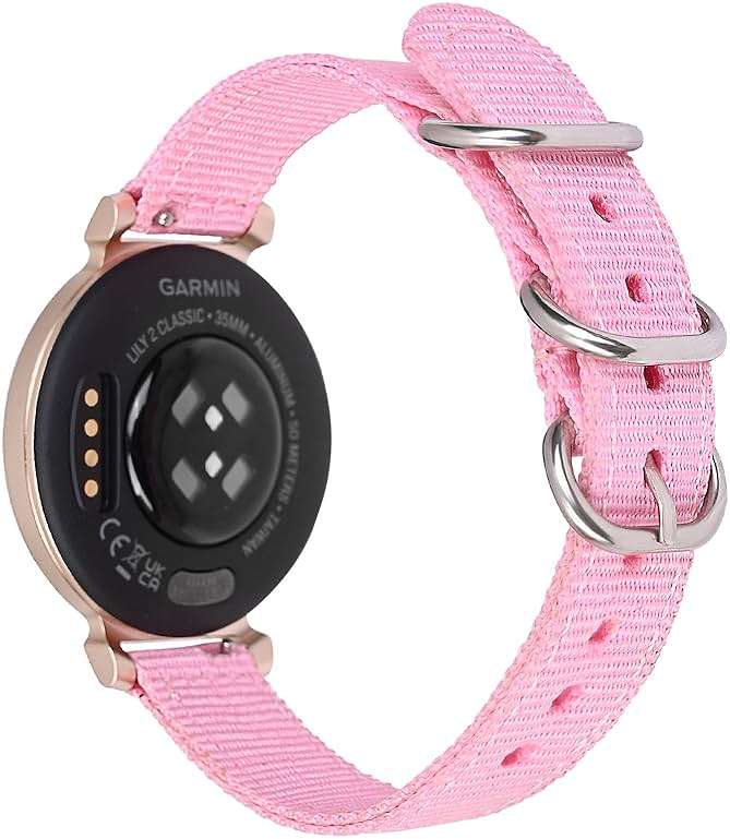 C2D JOY Canvas Nylon Band Compatible with Garmin Lily 2/Lily 2 Active Watch Replacement Bands for women (4.3-7.8inch) - Image 3