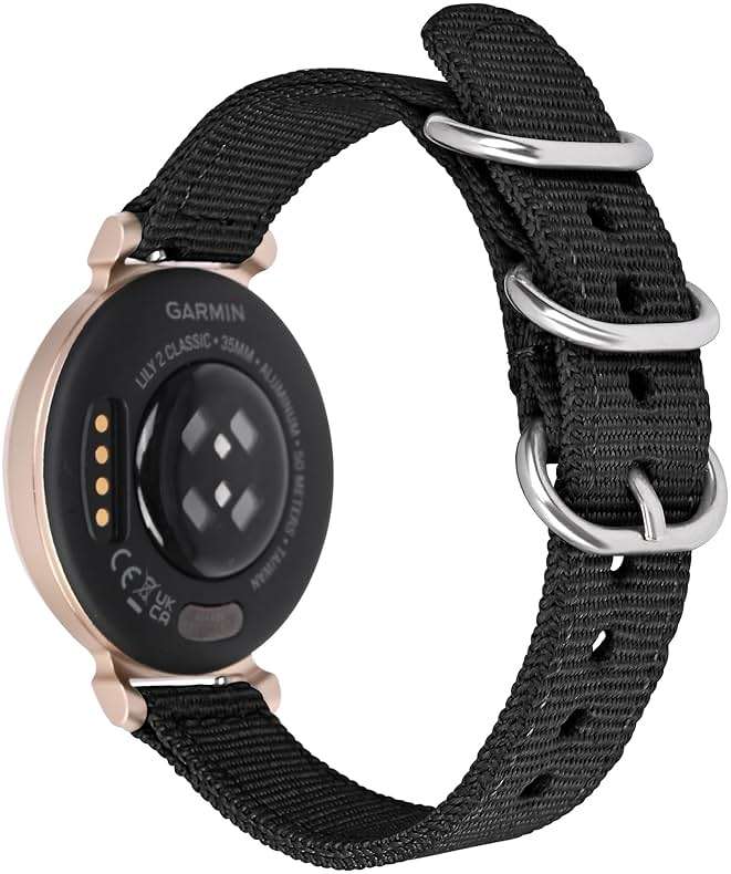C2D JOY Canvas Nylon Band Compatible with Garmin Lily 2/Lily 2 Active Watch Replacement Bands for women (4.3-7.8inch) - Image 4