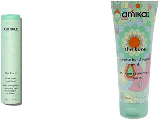 Amika the kure bond repair conditioner 275ml + intense bond repair mask 100ml - Image 1