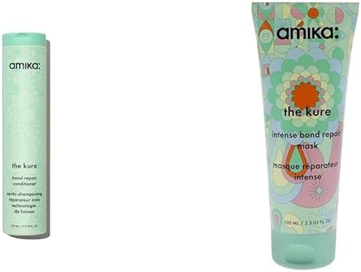 Amika the kure bond repair conditioner 275ml + intense bond repair mask 100ml - Product Image