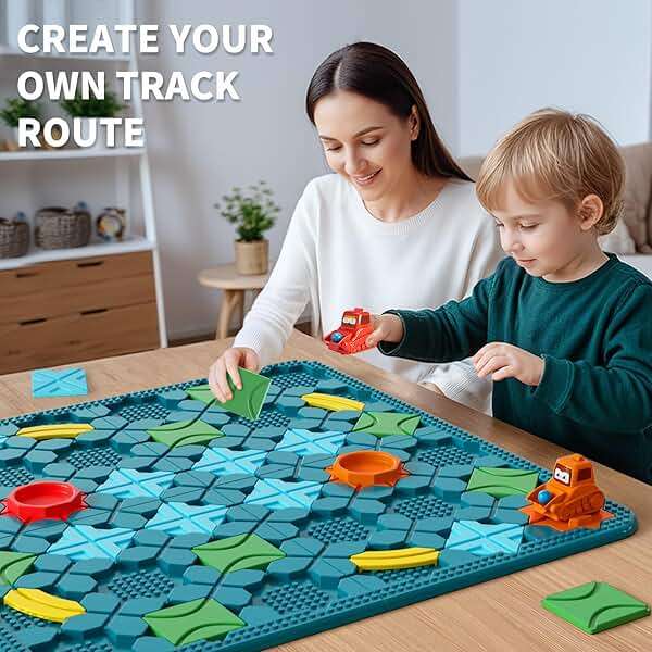 Kids Toys STEM Board Games - Large Size Logical Road Builder Educational Brain Teasers Puzzles Toys, Preschool Learning Montessori Big Board Maze Birthday Gifts Kids Boys Girls Age 4-8 Year Old - Image 8