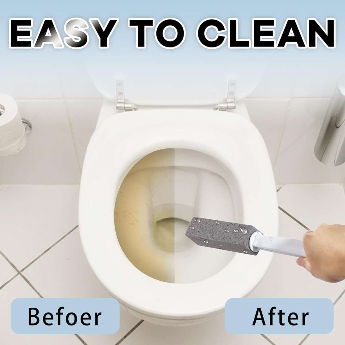 ARZQUT 2 Packs Pumice Cleaning Stone with Extra Long Handle, Pumice Stone for Toilet Bowl Cleaning for Cleaning Toilets, Bathtubs, Grills, Swimming Pools, Sinks - Image 7