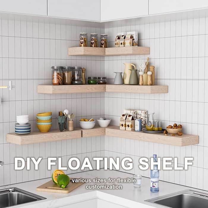 2pcs Floating Shelf Bracket Heavy Duty,Decorative Floating Shelf Hardware Hidden Black Metal Fireplace Mantel Brackets Without Jig (34"X8"X1.0" Without Tools) - Image 7