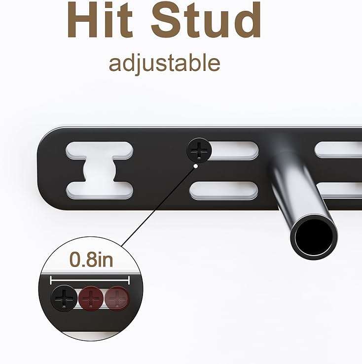 1pc Floating Shelf Bracket Heavy Duty,Decorative Floating Shelf Hardware Hidden Black Metal Fireplace Mantel Brackets (43"X6"X1.0" Without Tools) - Image 6