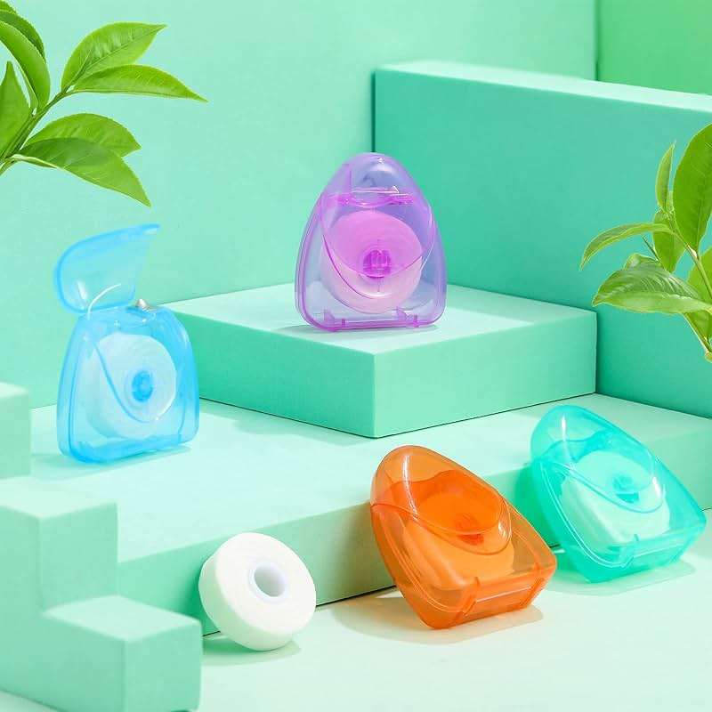 Patelai 200 Boxes Dental Floss Bulk Each 54 Yards/50 M Mint Waxed Mini Travel Size Tooth Floss Picks Pack Individually Wrapped for Adults Homeless Teeth Protection - Image 6