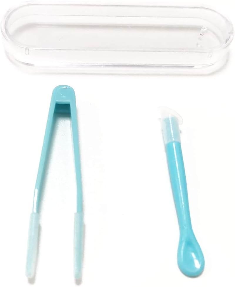 JJLFresheners Blue Contact Applicator,Contact Lens Remover Tool,Inserter+Tweezer with Soft Tip,for Contact Lens Cases Health and Household - Product Image
