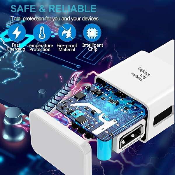 for Samsung Fast Charging Cord 6FT Type C Charger USB Wall Charger Block Samsung Fast Charger for Galaxy S9 S10 S10+ S20 S21 S22 S23 S24 S25 Plus/Ultra/FE,A55/A54/A56/A16/A15/A14/A25/A35,Note 20/10/9 - Image 4