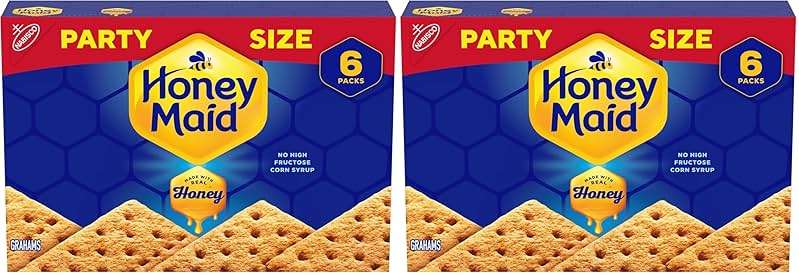 Honey Maid Graham Crackers, Party Size, 28.8 oz Box (Pack of 2) - Image 1
