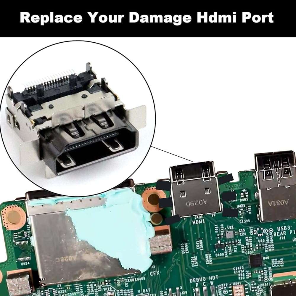 Ikpek 2 Pack Replacement HDMI Port for Xbox Series S Display Socket Jack Connector Replacement for XSS Console, Original OEM Quality with Tools M1097399 - Image 4