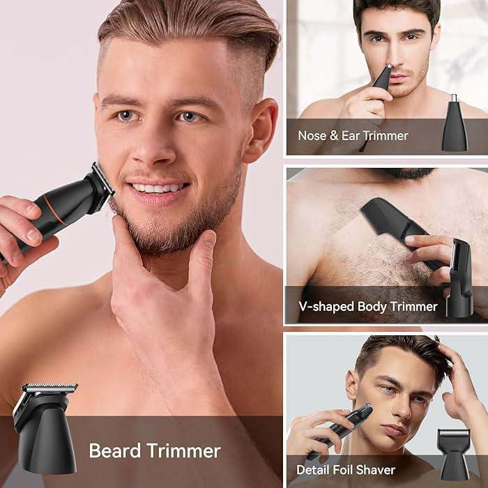 MAXGROOM Manscape Body Hair Trimmer for Men, Waterproof Pubic, Groin & Ball Shaver, No-Nick Mens Electric Grooming Kit with LED Display, USB Rechargeable, Adjustable Guide Comb - Image 5