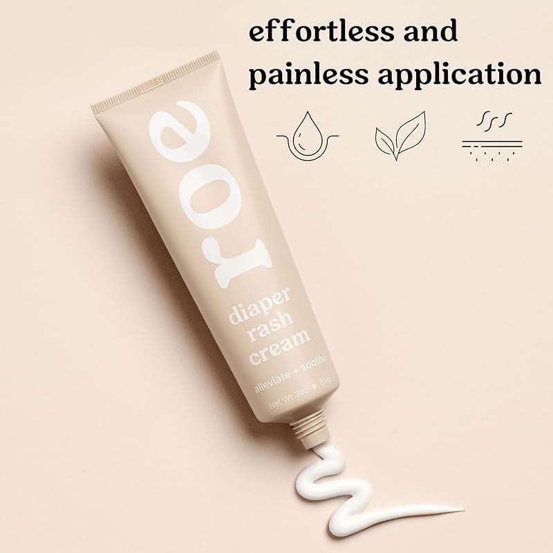 Roe Wellness- Diaper Rash Cream Paste Ointment W/Zinc Oxide | Maximum Strength Diaper Rashes Soothing Cream, Ointment for Babies - Image 3